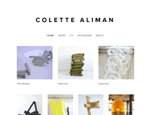 Tablet Screenshot of colettealiman.com